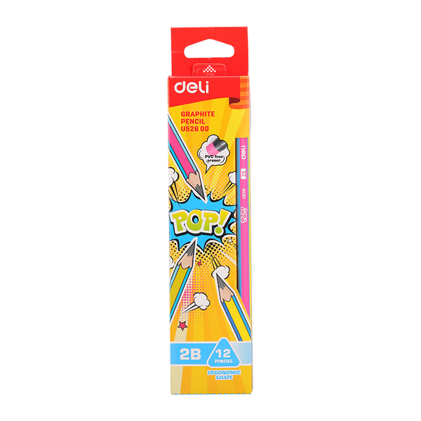 Crayon noir DELI Pop! U524 HB avec gomme