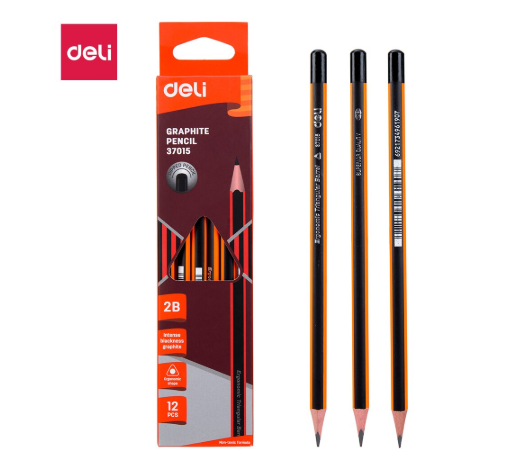Crayons en Graphite pour l'école, DELI pour l'école